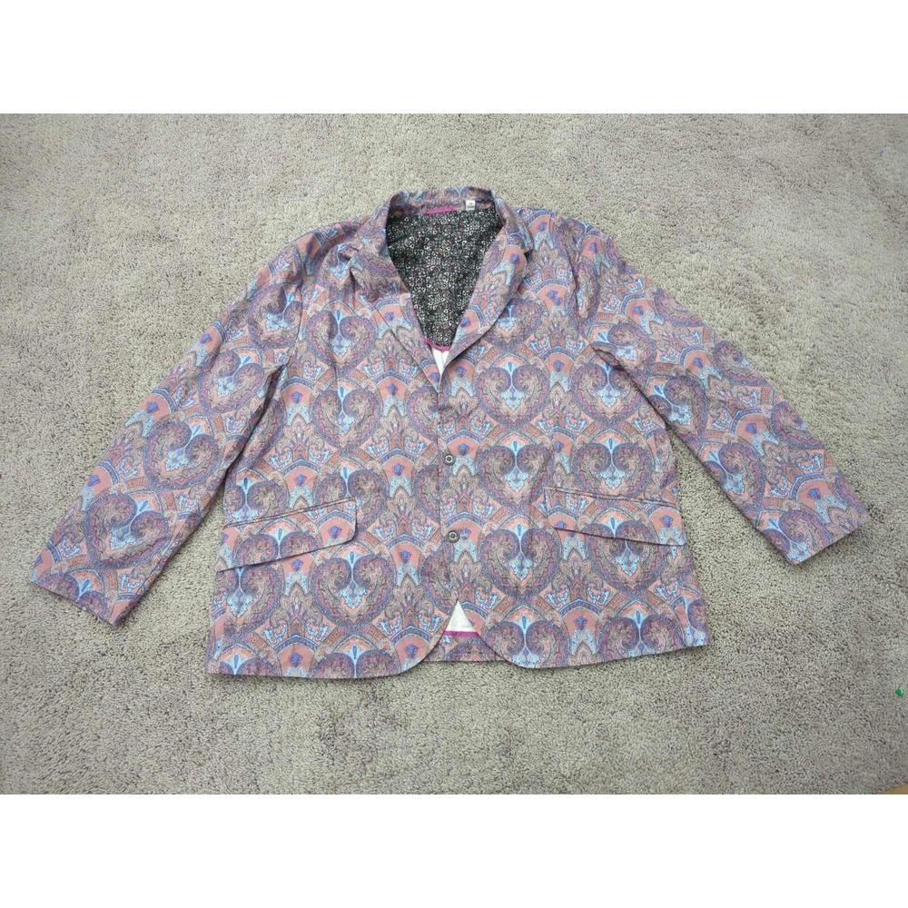 Robert Graham Blazer Mens 54 Sport Coat Paisley Two Button Pockets Classic
